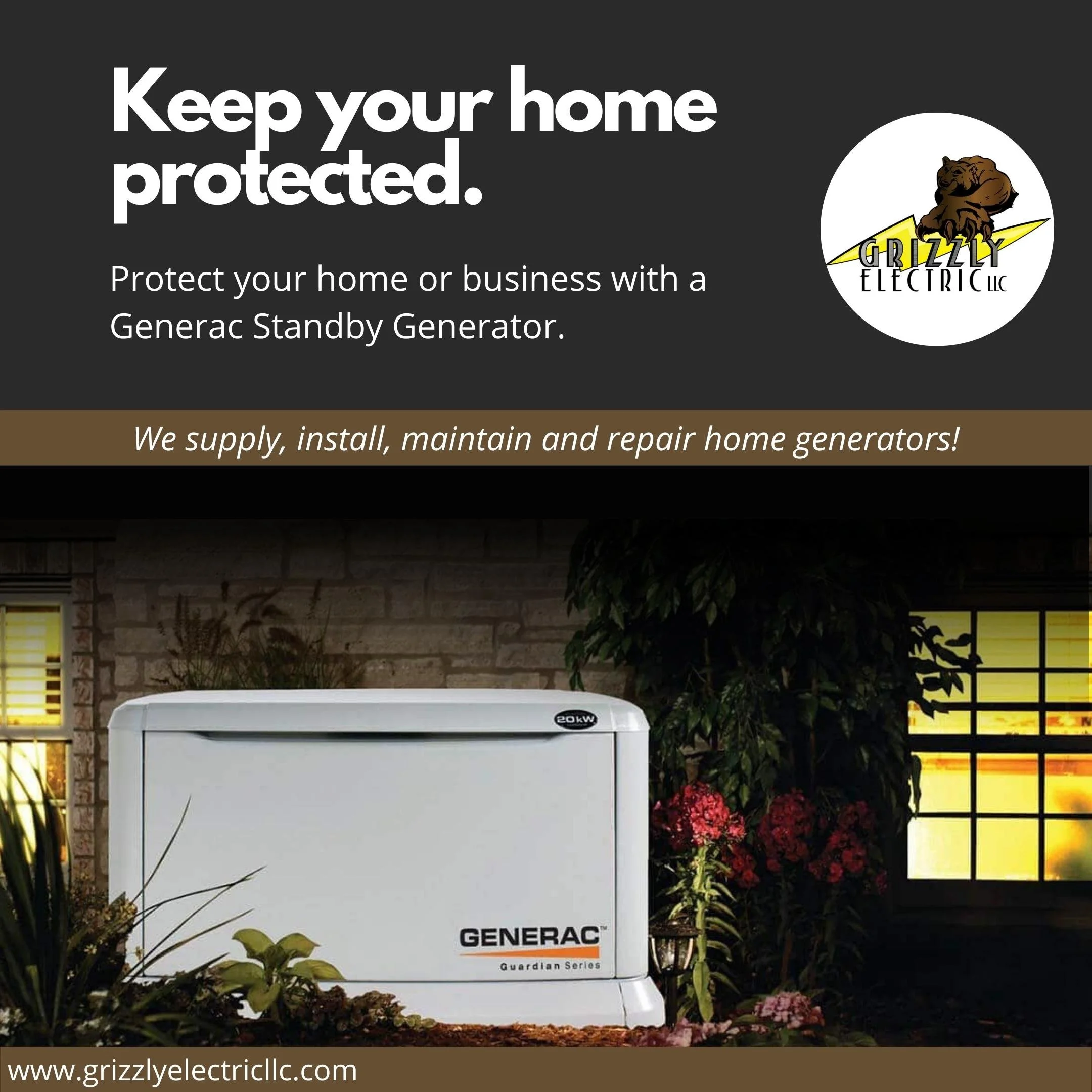 Generac standby generator installation services in Michigan