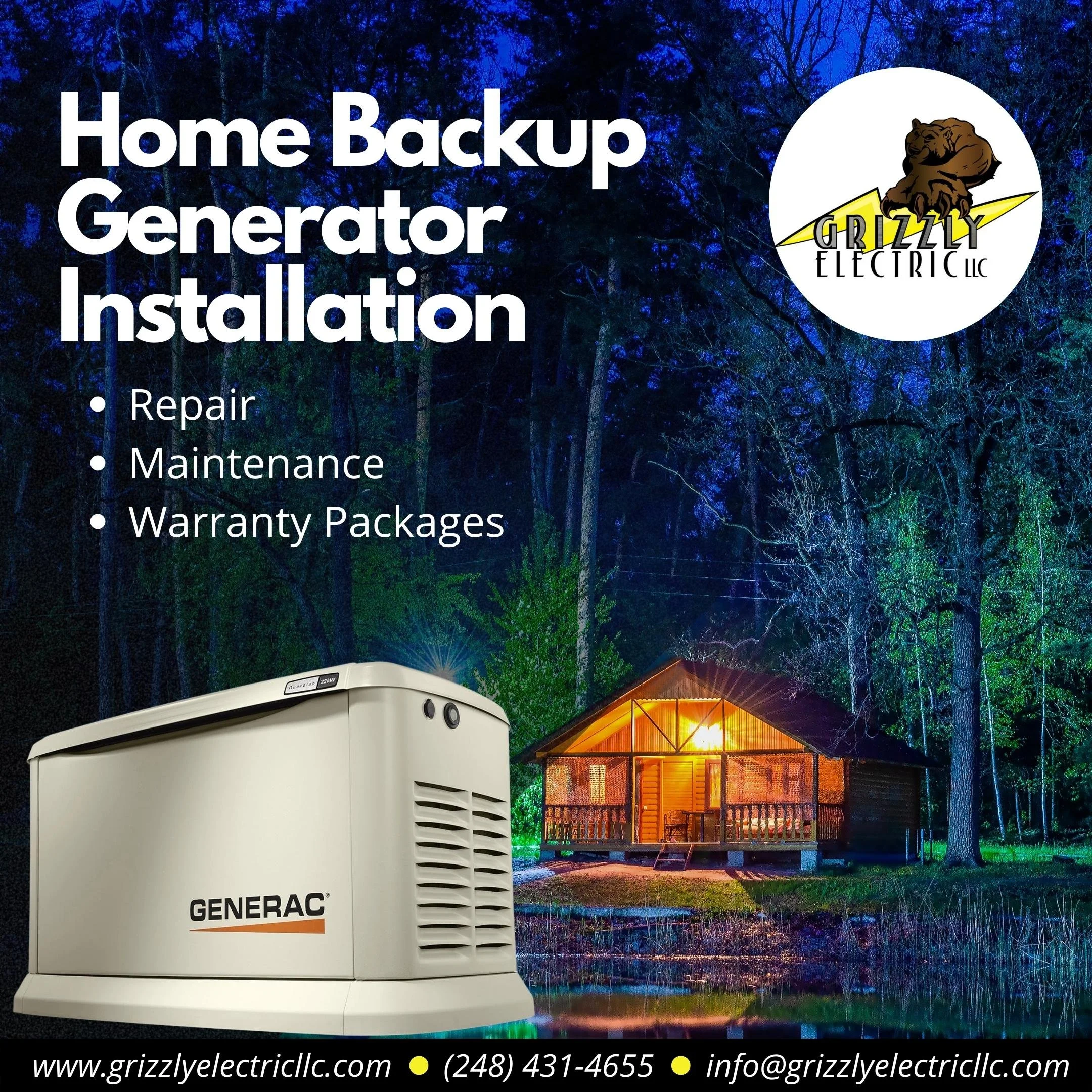 Home backup generator