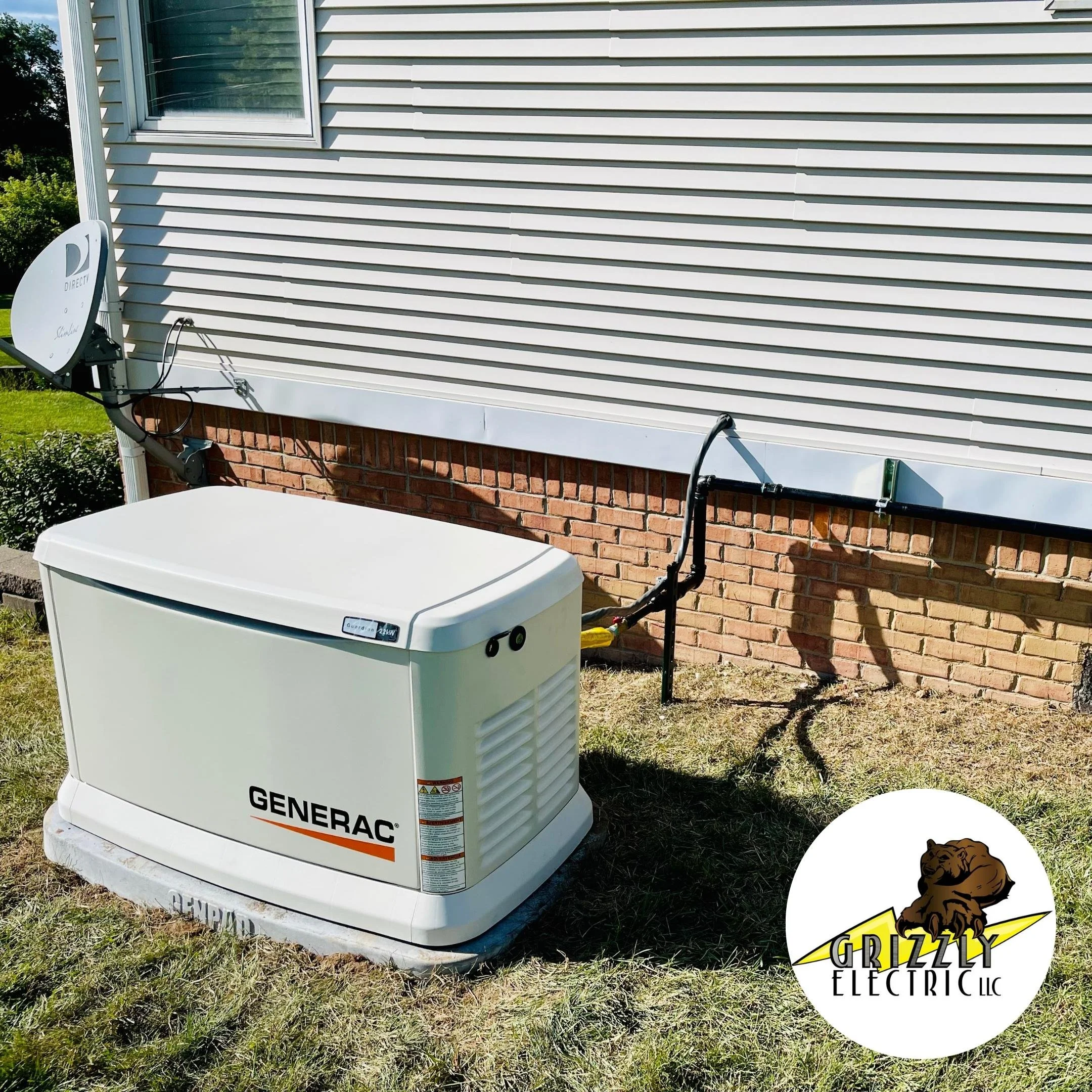 Residential generator installation photo
